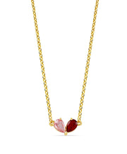 Pear Toi et Moi Necklace